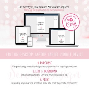 Pode incluir: Um design digital exibido em computador, tablet e telefone. O design apresenta o texto "LOVE LIKE Jesus" com um cora&ccedil;&atilde;o, para o Dia dos Namorados. Inclui instru&ccedil;&otilde;es para compra, edi&ccedil;&atilde;o e impress&atilde;o.