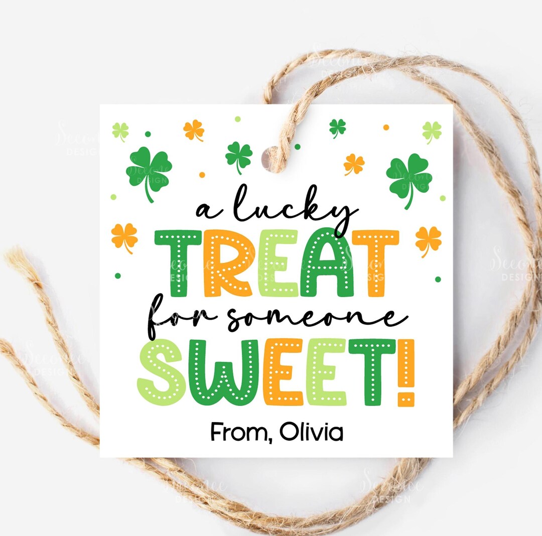 St Patrick's Day Gift Tags Printable A Lucky Treat for Someone Sweet ...