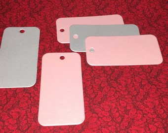 Custom Rectangle Tag 1.50"x3" One Hole 105LB Card Stock