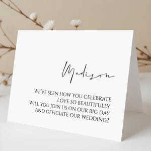 Officiant proposal gift for officiant gift will you marry us printable card wedding officiant proposal card wedding proposal custom TEMPLATE