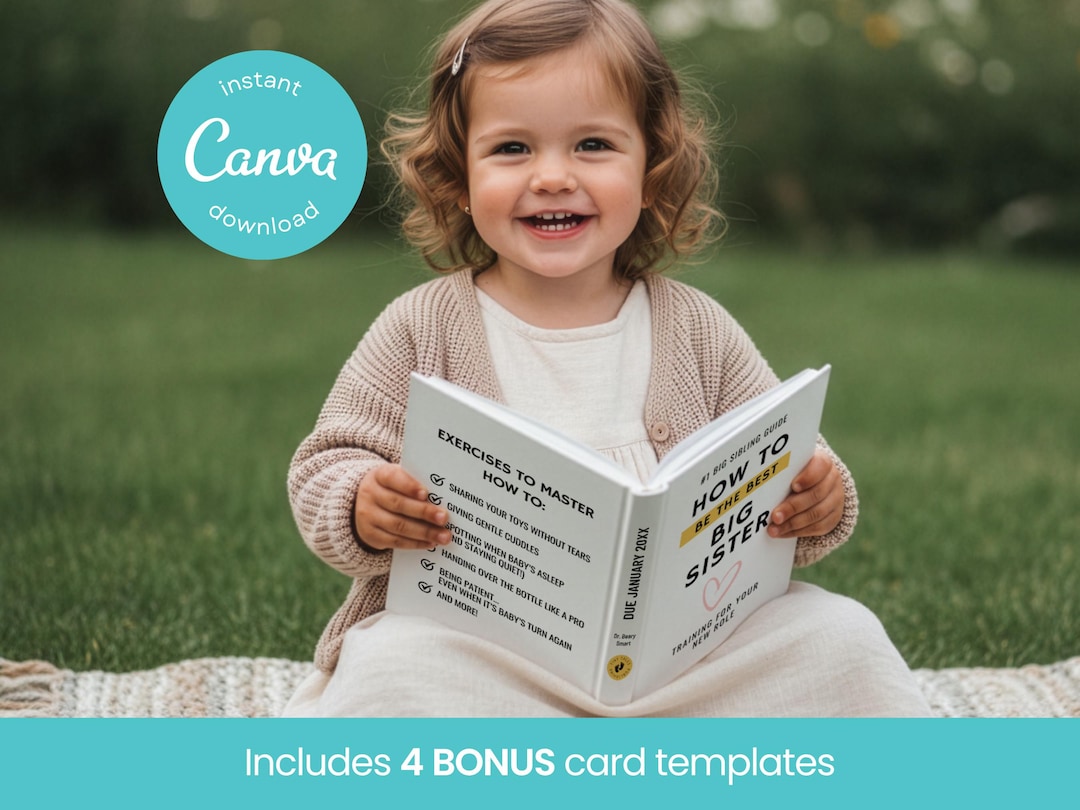 Book Pregnancy Announcement Sibling Pregnancy Announcement Ideas Baby Announcement Template 2nd Baby Announcement With Toddler Printable