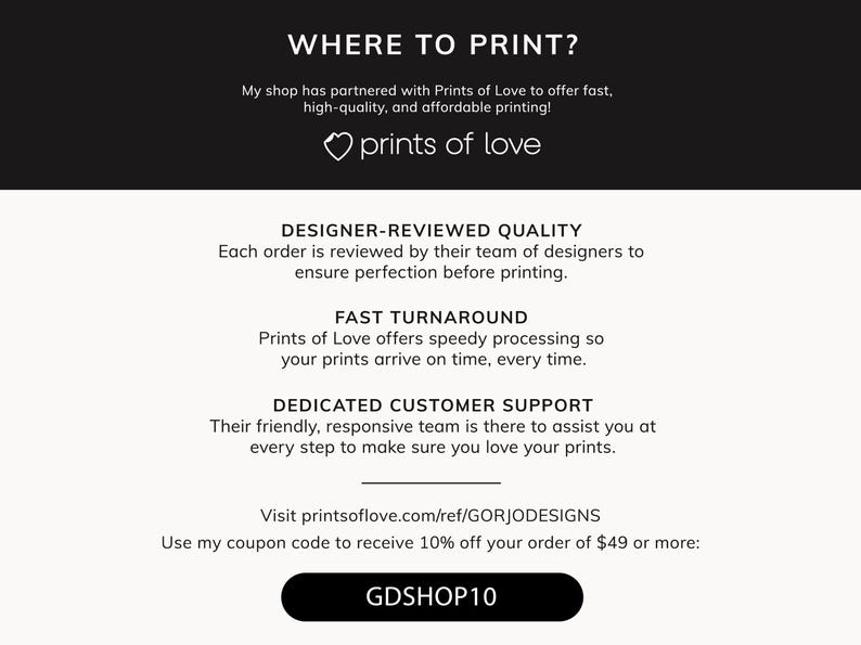 The image is a promotional image for a shop that offers fast, high-quality, and affordable printing services. It features a logo, text, and a website address for the shop.