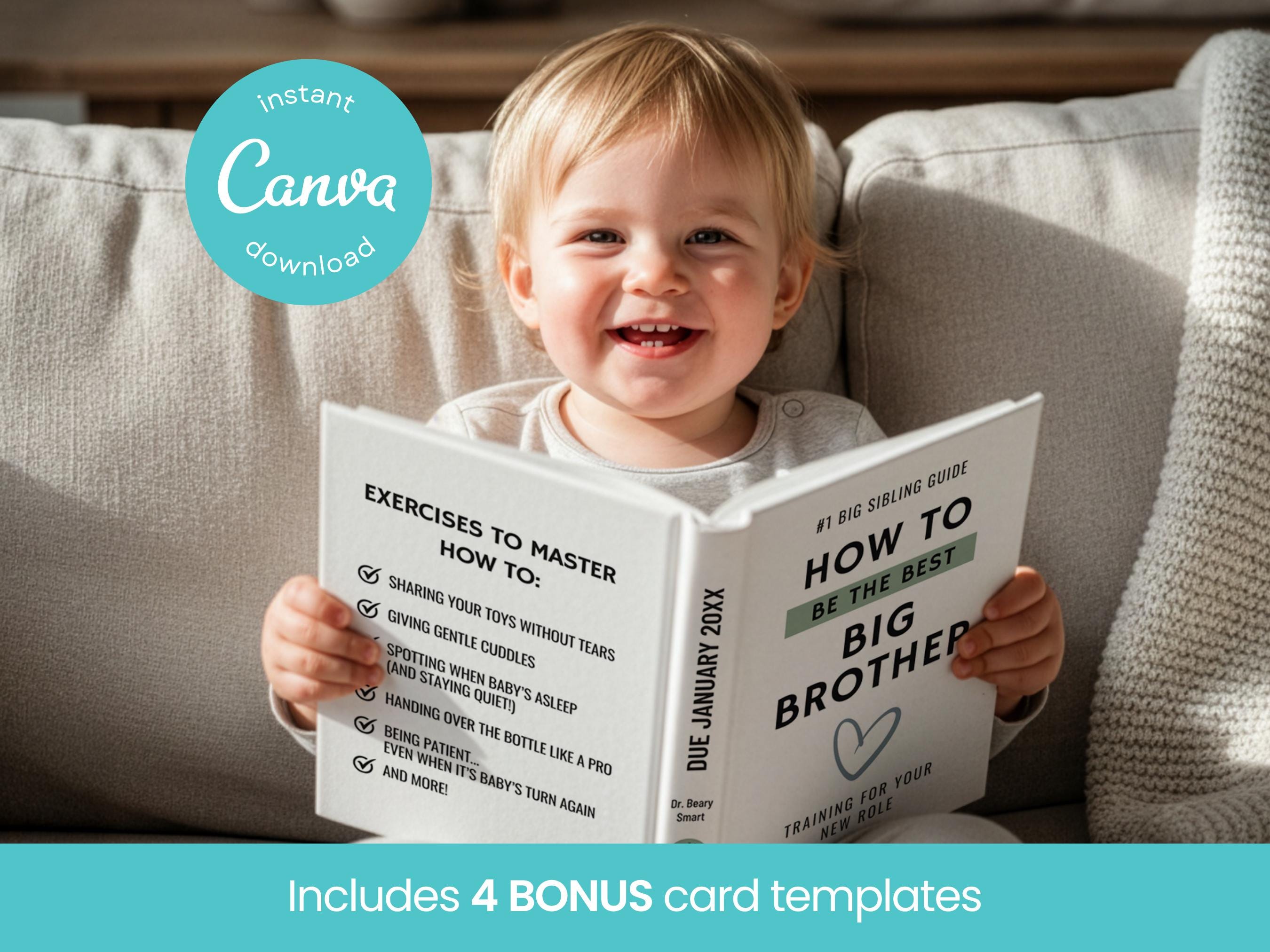 Pregnancy Announcement Book Pregnancy Announcement Baby Announcement Template Baby Announcement Card Sibling Pregnancy Announcement
