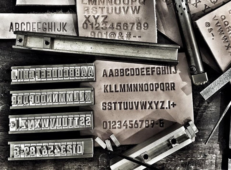 Alphabet Stamps Set M complete Set With Holder Hammering Etsy UK