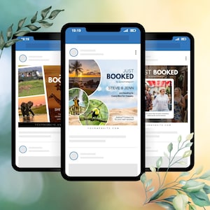 Just Booked Social Media Canva Template for Travel Agents