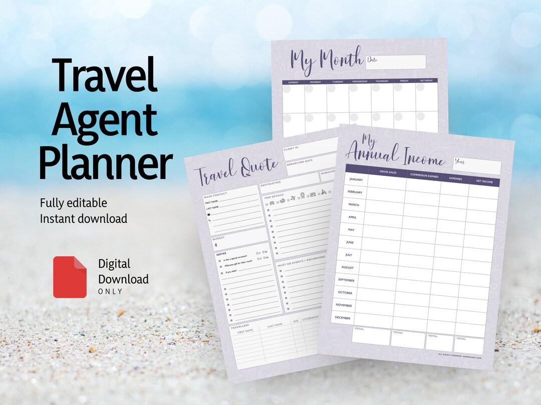 travel agent planner pdf