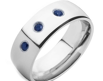 sapphire ring 8mm
