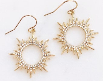 Sun Earrings, Celestial Earrings, 40th Birthday Gifts For Women, RORY