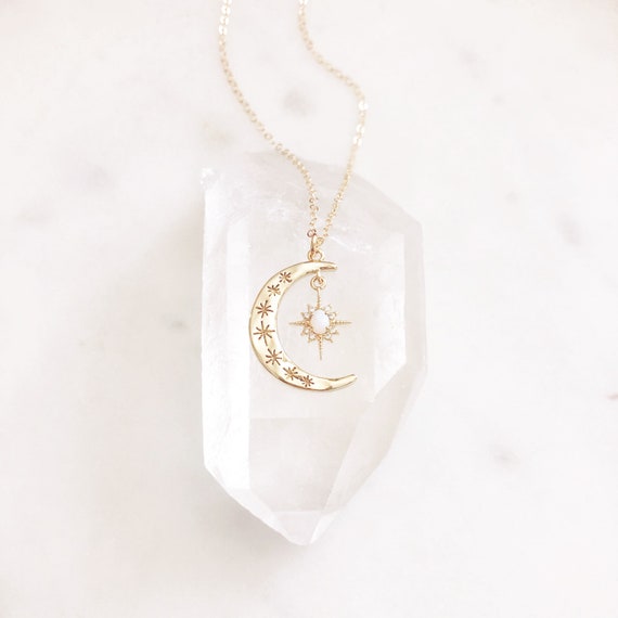 Moon Necklace Crescent Moon Necklace 