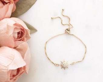 Star Bracelet, Bolo Bracelet, Celestial Jewelry, Birthday Gifts for Her, Best Friend Gifts, LIBBY