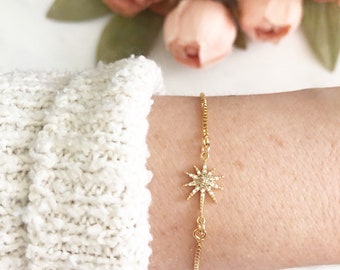 Star Bracelet, Bolo Bracelet, Celestial Jewelry, Birthday Gifts for Her, Best Friend Gifts, LISSIE