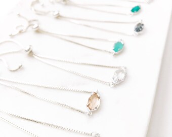 CORA | Adjustable Bracelet | Silver Adjustable Bolo Bracelet | Dainty Adjustable Bracelet | Dainty Bolo Bracelet | Stone Bracelet Silver