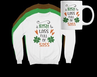 st. Patricks day tshirts , sweatshirt, mug , bundles multiple colors available