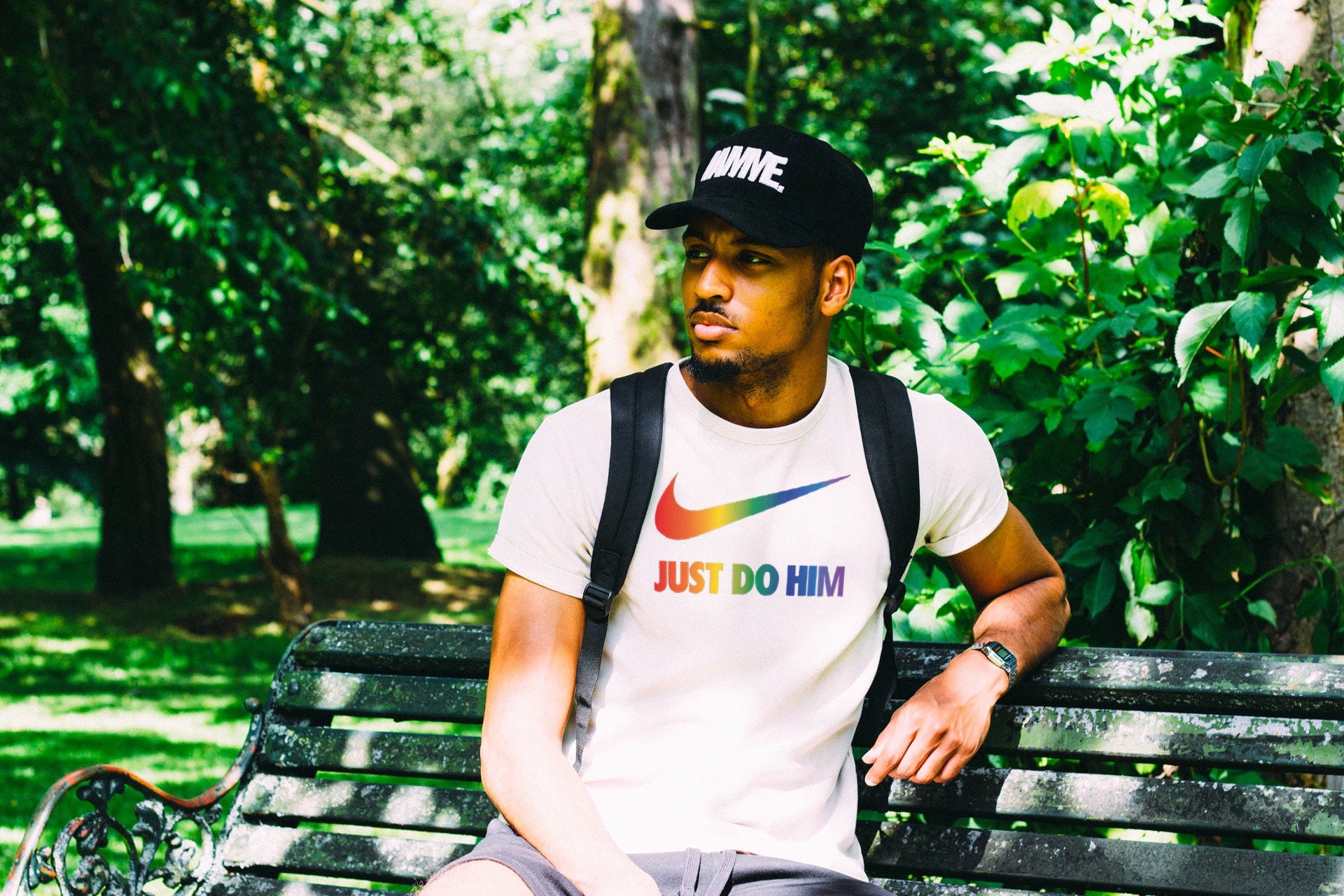 Jarra desbloquear Descubrir Nike Inspired Rainbow Just Do Funny LGBTQ T-shirt Gift for Him - Etsy UK