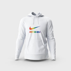 just do it rainbow hoodie