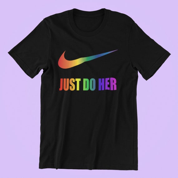 nike t shirt rainbow