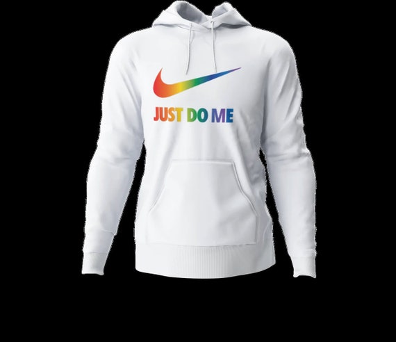 just do it rainbow hoodie