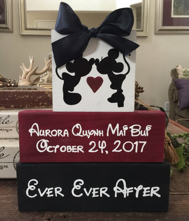 Disney Wedding Personalized Disney Blocks Perfect As A Etsy