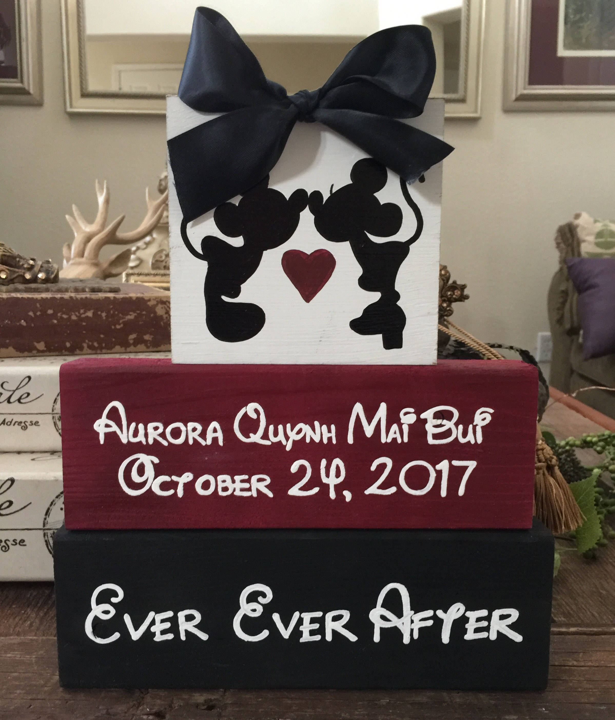 Disney Wedding Personalized Disney Blocks Perfect As A Etsy