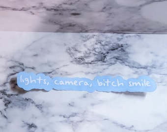 Lights Camera Smile Decal