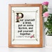 Elizabeth Taylor Quote Easy Cross Stitch Pattern: Pour yourself a drink, put on some lipstick and pull yourself together. (PDF Download)