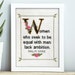 Marilyn Monroe Quote Easy Cross Stitch Pattern: Women Who Seek To Be Equal To Men Lack Ambition. (Instant PDF Download)