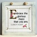 Elizabeth Gilbert Quote Easy Cross Stitch Pattern: Embrace The Glorious Mess You Are. (Instant PDF Download)