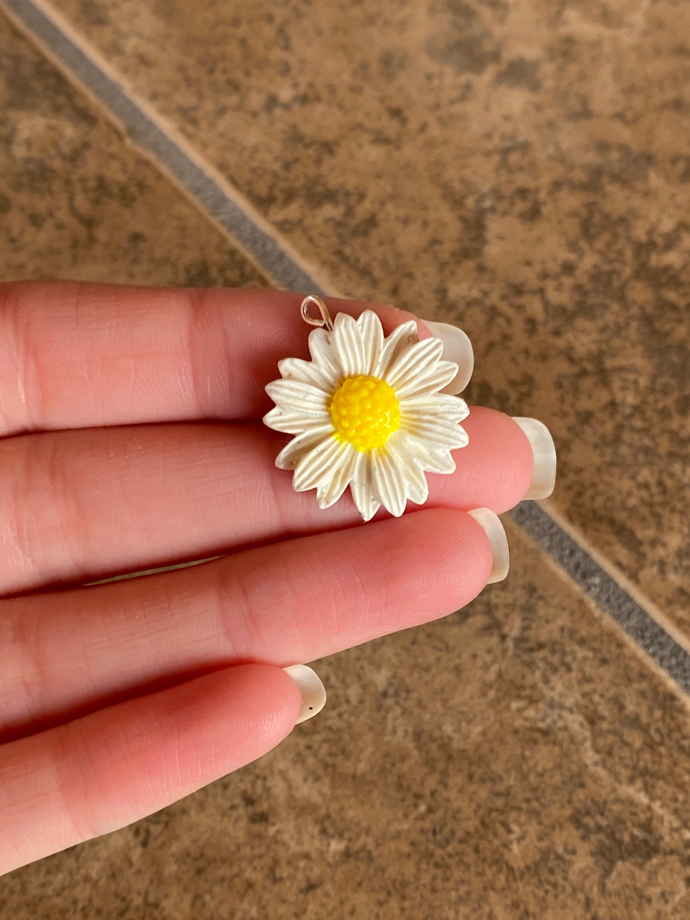 Polymer Clay Daisy Jewelry Charms Daisy Earrings Daisy Clay Etsy