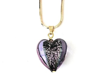 100% Murano Glass Heart Pendant