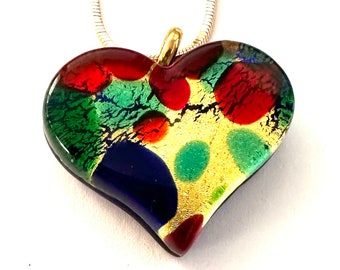 100% Murano Glass Heart