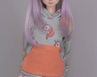 Angel Philia unicorn hoodie (ap, obitsu 50 cm)