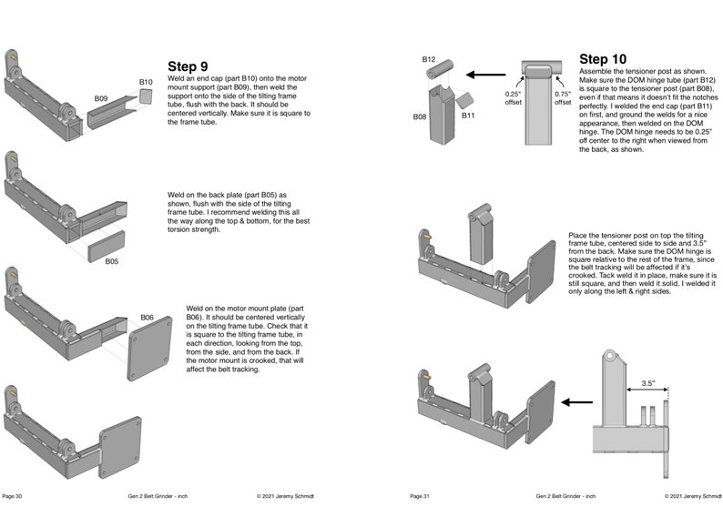 Inch plans Gen 2 Tilting Belt Grinder image 7