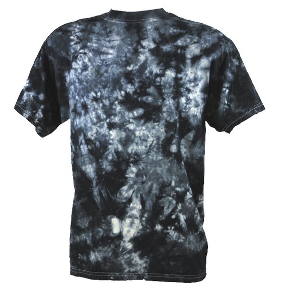 black and white tie dye