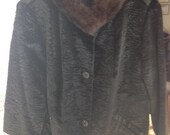 Sale 50 39 s shearling and mink swing jacket