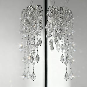 Pendientes Chandelier de Cristal Hechos a Mano – Pendientes Largos Statement con Cascada Elegante