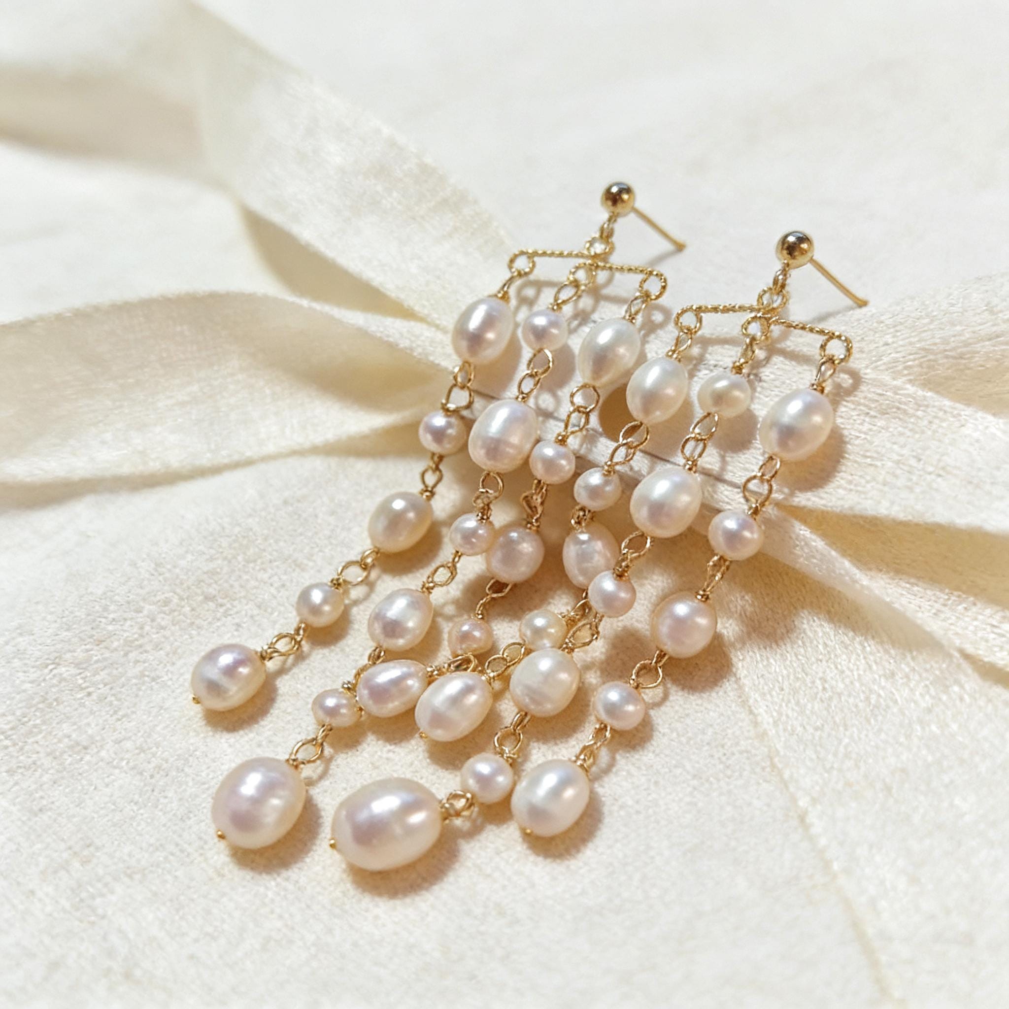Perorno Orecchini Donna in Argento Sterling 925 Placcato Oro con Perle Coltivate AAA 7,5-8 mm - Eleganti Gioielli Raffinati, Made in Spagna