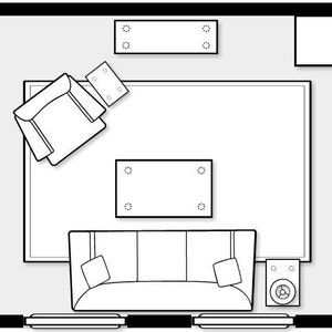 Furniture Layout Suggestion for One Room (i.e. a Living Room, Bedroom