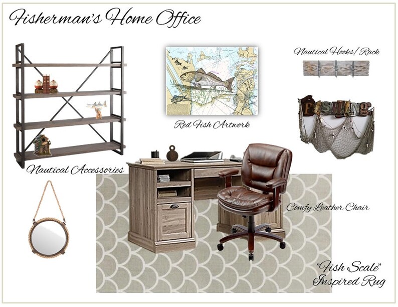 Home Office Interior Design I Home Office Makeover I | Etsy