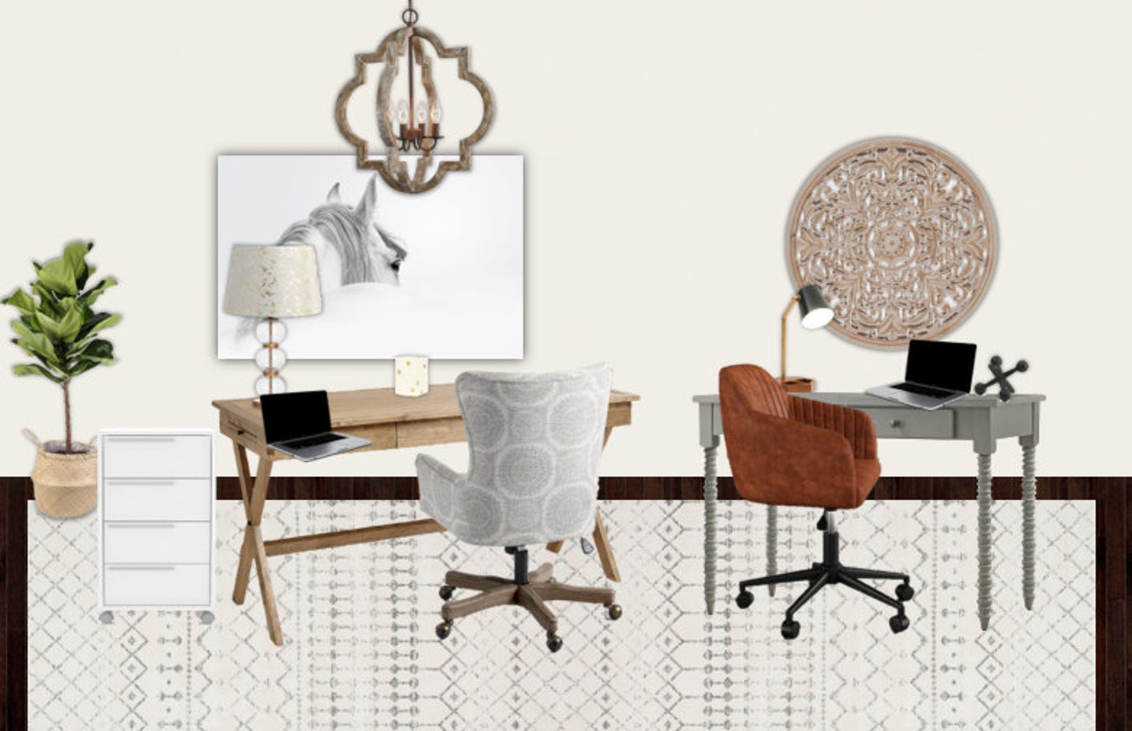 Home Office Interior Design I Home Office Makeover I Interior Design