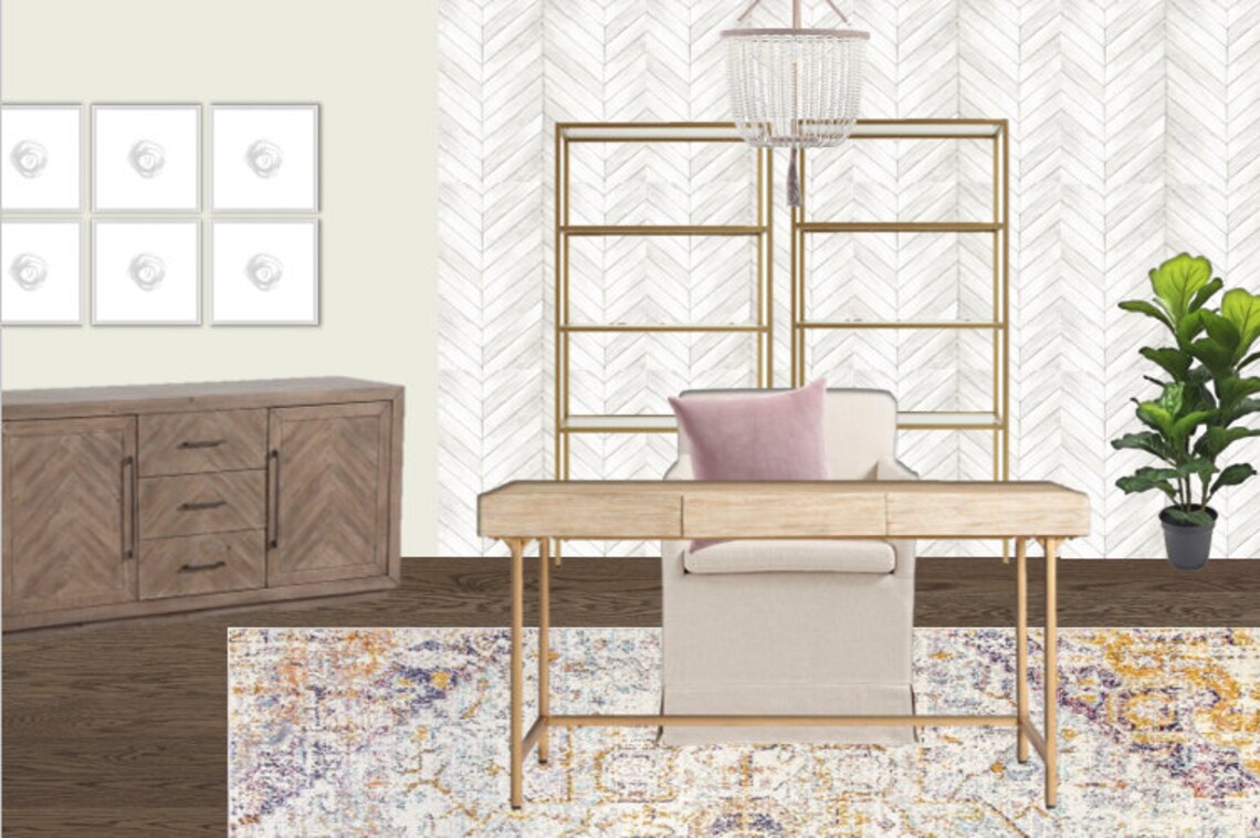 Home Office Interior Design I Home Office Makeover I Interior Design