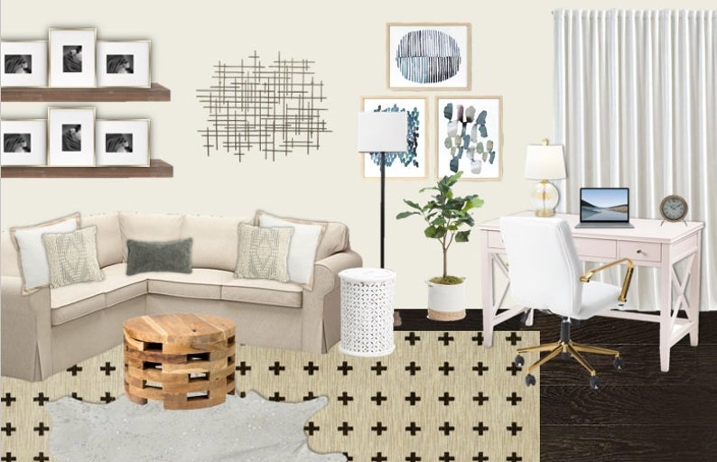 Home Office Interior Design I Home Office Makeover I Interior Design