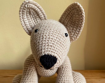 Handmade crochet dog