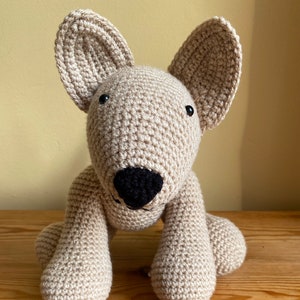 Handmade crochet dog image 1