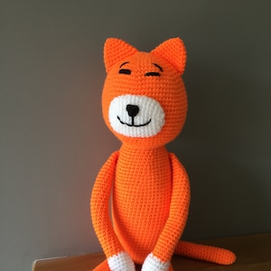 Crochet cat doll, amigurumi cat image 1