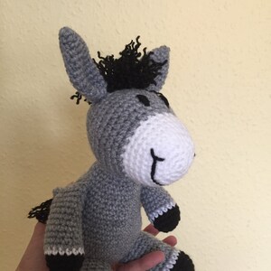 Handmade donkey, crochet donkey toy image 3