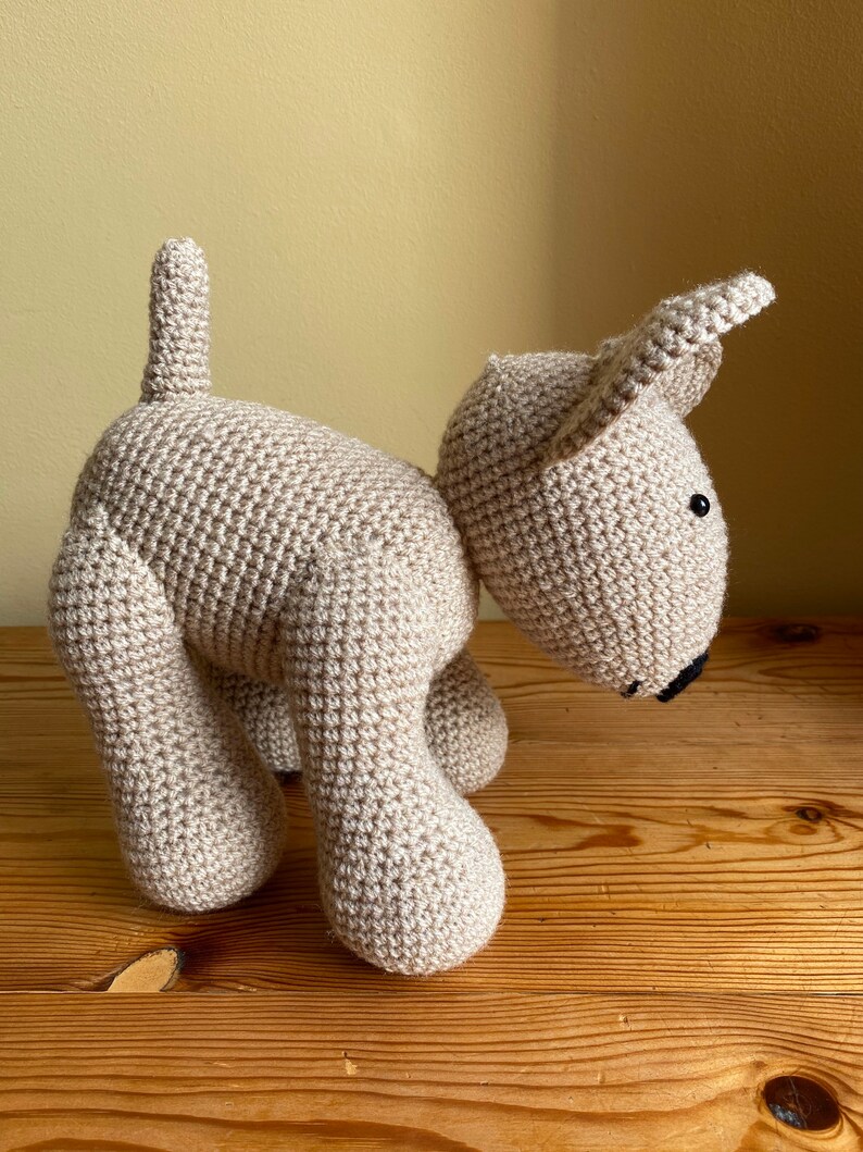 Handmade crochet dog image 3