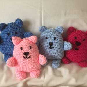 Handmade bear, crochet bear, pram toy image 2