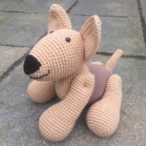 Handmade crochet dog image 8