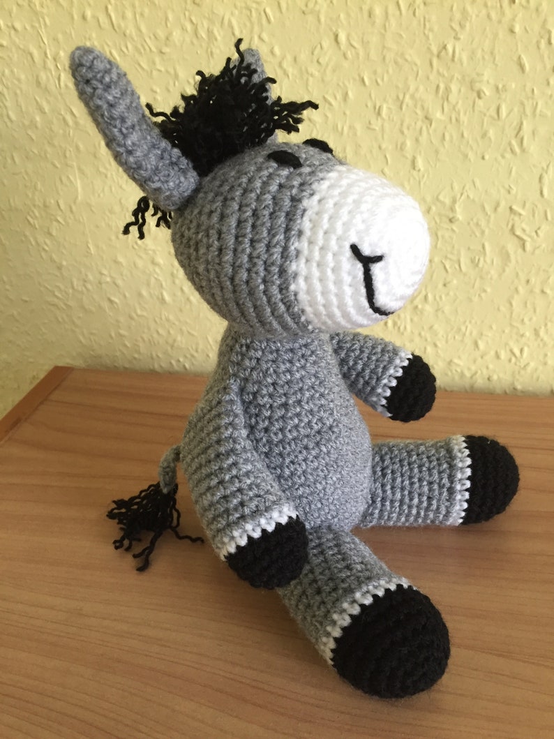 Handmade donkey, crochet donkey toy image 6