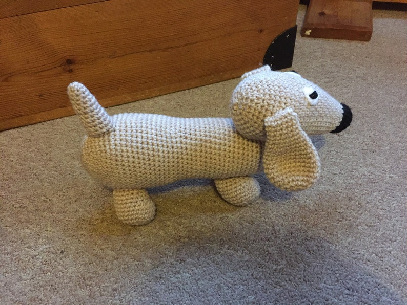 Dachshund Sausage Dog, crochet toy image 6